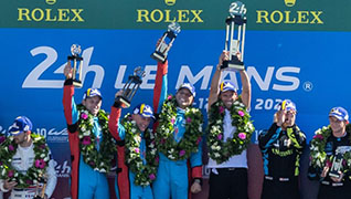 Marco Sørensen Aston Martin Podie Le Mans