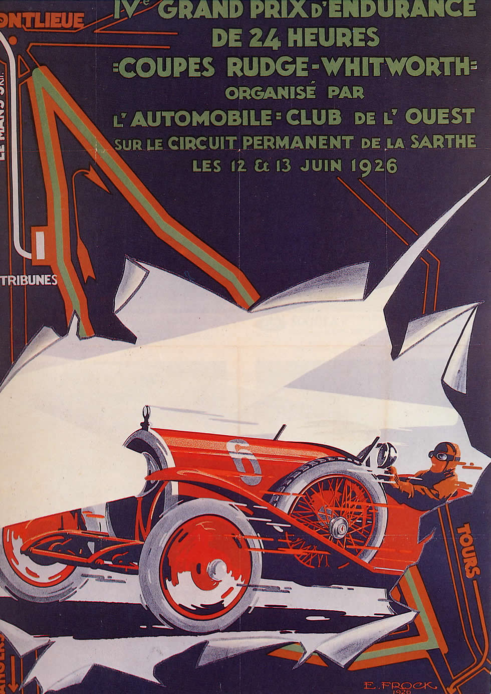 Le Mans 1926 løbsplakat