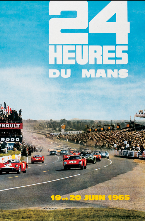 Le Mans 1965 race poster