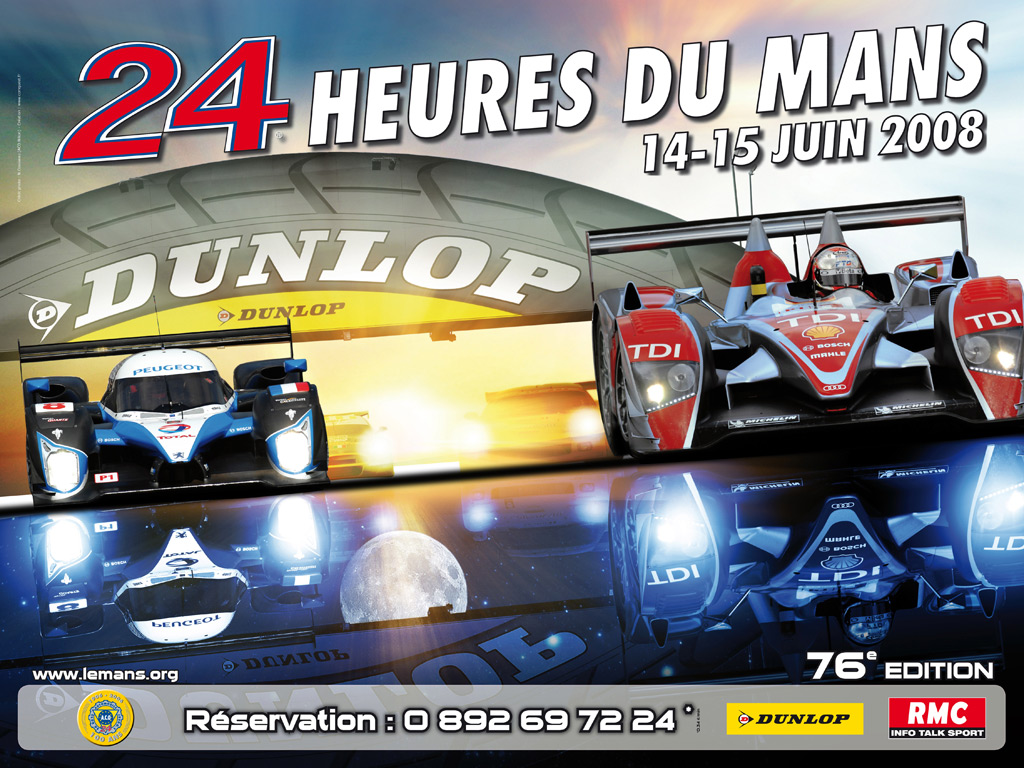 Le Mans 2008 race poster