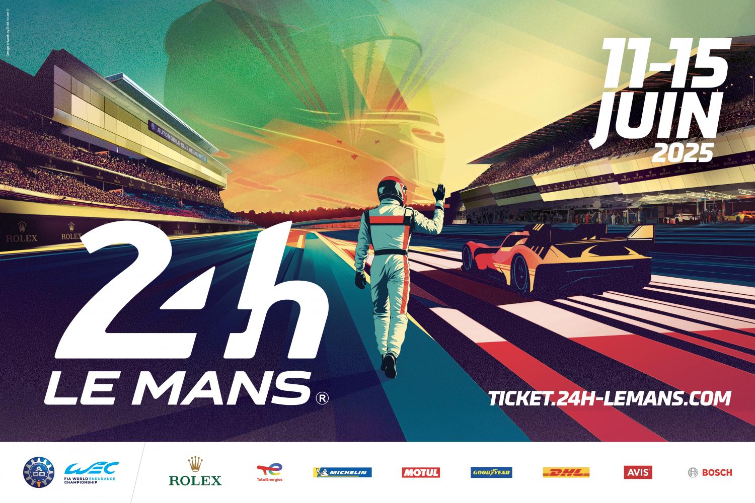 Le Mans 2025 race poster